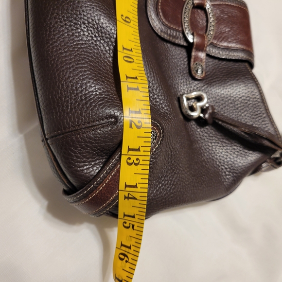 Brighton Brown and Tan Shoulder Bag with Hobo Silhouette - Picture 8 of 9